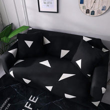 Load image into Gallery viewer, BLACK AND WHITE - EXTENSIBLE ARMCHAIR AND SOFA COVERS