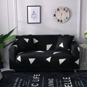 BLACK AND WHITE - EXTENSIBLE ARMCHAIR AND SOFA COVERS