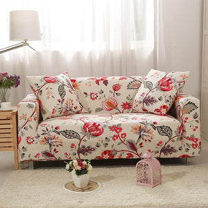 FLOWERS- EXTENSIBLE ARMCHAIR AND SOFA COVERS