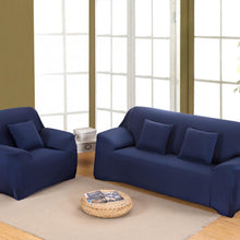 Load image into Gallery viewer, NAVY BLUE - EXTENSIBLE ARMCHAIR AND SOFA COVERS