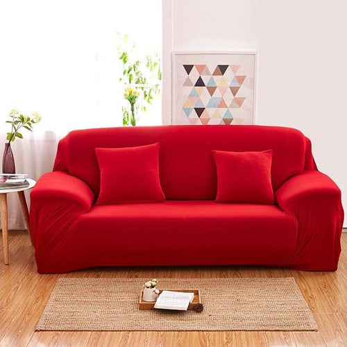 RED - EXTENSIBLE ARMCHAIR AND SOFA COVERS