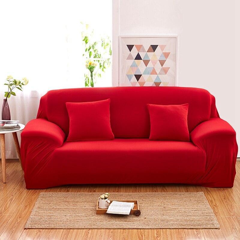 RED - EXTENSIBLE ARMCHAIR AND SOFA COVERS